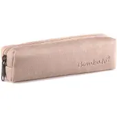 Bombata etui Denim 20 x 6 cm kunstleer roze