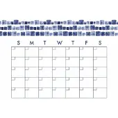 RoomMates muursticker Monthly Calendar 45,7 x 33 cm vinyl blauw