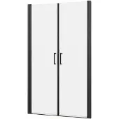 Guido Gusto Douche Pendeldeur 100x195cm 6mm Nano glas mat zwart serie Emma