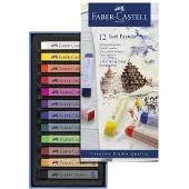 Faber-Castell pastelkrijt - Creative Studio - softpastel - 12 stuks - assorti kleuren - FC-128312