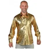 Magic Design Verkleedblouse hologram polyester zilver