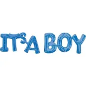 Amscan Folieballon ‘It’s a Boy’ - Blauw