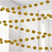 Amscan Hangdecoratie Goud/Glitter Cirkels