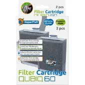 Superfish Aquarium Filter Cartridge QubiQ 60 2 Stuks