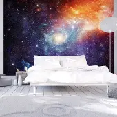 Karo-art 196cm X 140cm - Zelfklevend fotobehang - Galaxy, 8 maten, premium print