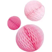 Amscan Honeycombs Roze Mix - 3 stuks