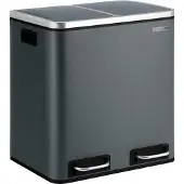 Mazazu MIRA Home - Pedaalemmer - Vuilnisbak - Keuken - Grijs - 41x36x47