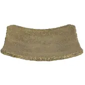 Non-Branded Non Branded schaal Alano 35 x 35 x 7 cm klei goud