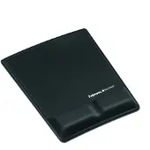 Fellowes Tapis de souris avec repose-poignet Lycra Noir