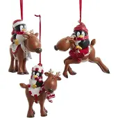 Kurt S. Adler Ornament rood wit Kunststof h10 cm