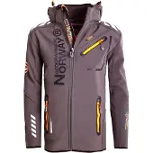 Geographical Norway Softshell Jas Heren Grijs Royaute - L