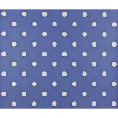Dutch Wallcoverings Papierbehang stippen - blauw/wit
