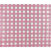 Dutch Wallcoverings Papierbehang ruitje - fuchsia/wit