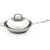 Berghoff | Wokpan 28cm RVS met antikleeflaag
