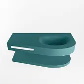 Mondiaz Riva 100cm wastafel met planchet Smag en wastafel rechts 1 kraangaten Smag