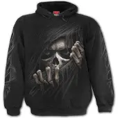 Spiral - Gothic Trui met capuchon - Grim Ripper - S tot XXL - voor Mannen - zwart | Maat XXL