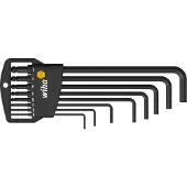 Wiha Inbus Haakse schroevendraaierset 5/64 inch, 3/32 inch, 1/8 inch, 5/32 inch, 3/16 inch, 7/32 inch, 1/4 inch, 5/16 inch 8-delig