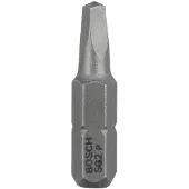 Generique Bosch Lot De 3 Embout De Vissage Court Et Long Pour Vis A A Empreinte Carrée Conique Femelle - Extra-Dure R2 Longueur 25Mm