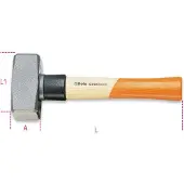 Beta Mokers met veiligheidshuls houten steel 1380S 1000 - 013800405