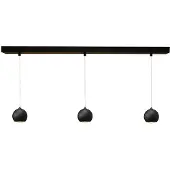 Artdelight 3-bulb pendant lamp Denver black