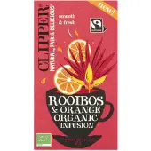 Clipper 3x Thee Rooibos Orange 20 Stuks