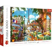 Trefl Rode puzzel van 1000 stukjes - Parijse ochtend