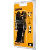 DeWalt DT20725-QZ Lame de scie plongeante précision, Argent, 43x30mm, Set de 5 Pièces