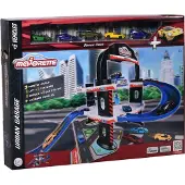 Majorette Urban Garage - 60x60x45 cm - 4 verdieping + 5 voertuigen - Die-cast - Vanaf 5 jaar - Speelgoedgarage