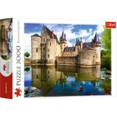 Trefl Kasteel in Sully-sur-Loire, Frankrijk 3000 Stukjes Puzzel Rood 46"x33" Print, DIY Puzzel