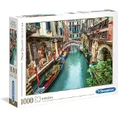 Clementoni - Puzzel van hoge kwaliteit - Venetië, de grachten (1000 stukjes)