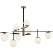 Maytoni MOD048PL-09G, 9 lampen, E14, IP20, wit