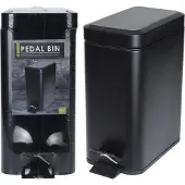 Huismerk Premium Pedaalemmer Metaal Zwart - 5 L