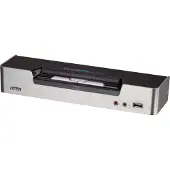 Aten USB DVI Dual View KVMP Switch CS1642A - commutateur écran-clavier-souris/audio/USB - 2 ports - Ordinateur de bureau
