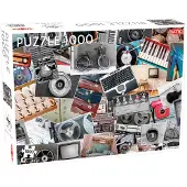 Aa Retro Mechanics – Puzzel – 1000 stukjes – Technische Illustratie in Vintage Stijl – Strak en Rustgevend Ontwerp – Hoogwaardige Scandinavische Kwaliteit