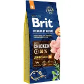 Brit Premium by Nature hondenvoer Junior M 15 kg