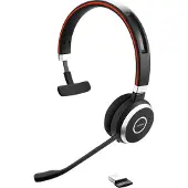 Jabra Evolve 65 MS Mono incl. laadstation (Draadloze, USB-A), Kantoorheadset, Zwart