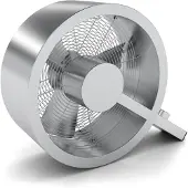 Stadler Form Q Vloerventilator – Brushed Metal – 2400 m³/u – Stil & Design – 3 standen - 40 m² / 100 m³