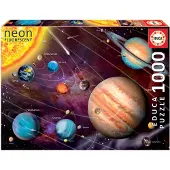 Educa Neon Legpuzzel - 1000 stukjes - Nacht Zonder Licht - Puzzel
