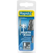 Rapid Blindklinknagels RVS | Ø4,8 x 25 mm | Incl. Boor | 50 Stuks - 5000398