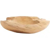 Muubs Schaal Rustic teakwortel Ø30 cm Naturel