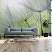 Karo-art 245cm X 175cm - Zelfklevend fotobehang - Paardebloemen, 8 maten, premium print