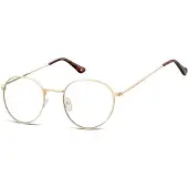 Montana Eyewear HMR54 Leesbril rond metaal +2.00 Goudkleurig