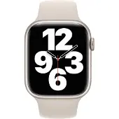 Apple Watch 42/44/45 mm Siliconen Horlogeband Sport Sterrenlicht