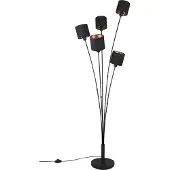 Reality Vloerlamp Tommy 5-lichts zwart