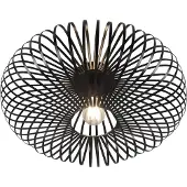 TRIO JOHANN - Plafondlamp - Zwart mat - excl. 1x E27 4 W - Verlichting omhoog en omlaag