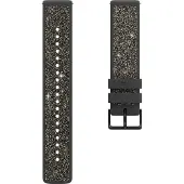 Polar Siliconen Bandje Grijs met kristallen S 20mm