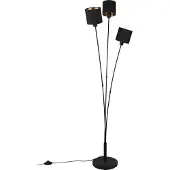 RL LIVE YOUR LIGHT REALITY TOMMY - Vloerlamp - Zwart mat - excl. 3x E14 4W - Voetschakelaar