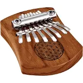 Meinl MINI KALIMBA 8 NOTES RED ZEBRAWOOD FLOWER OF LIFE