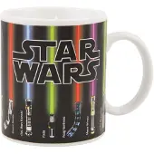 Paladone Star Wars, Lightsaber warmteveranderende Mok – Disney, onthult lightsabers bij warme drank, cadeau voor Star Wars- en Mandalorian‑fans, 295 ml, Officieel gelicentieerd -