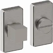 Hardbrass Shuffle toilet-/badkamersluiting rechthoek - RVS